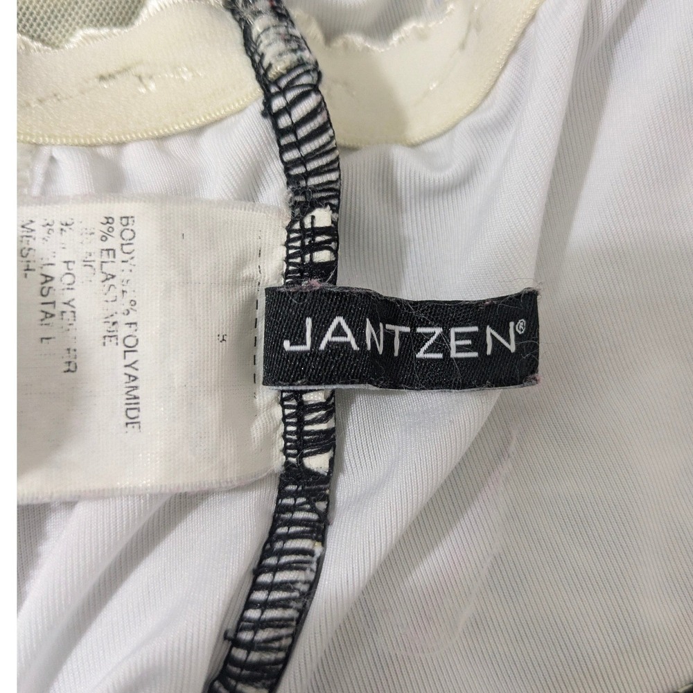 Jantzen Womens Paisley Geometric Mixed Print One Piece Swimsuit Blue Black Sz 8 - Picture 6 of 8